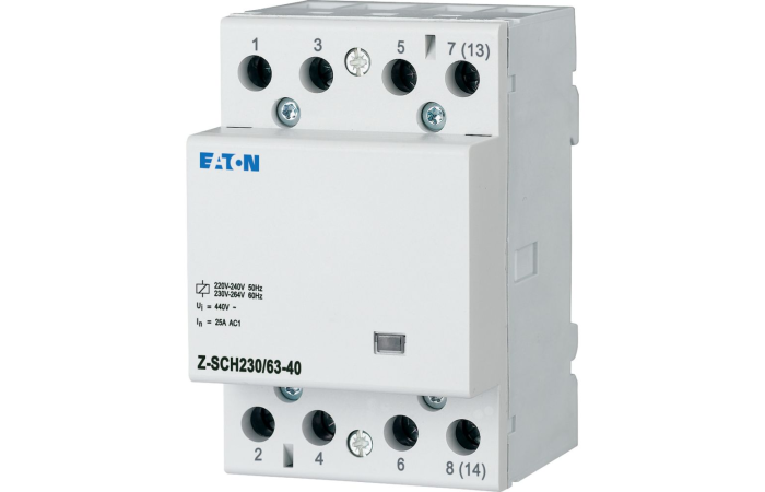 Kontaktorius 4P 63A 230V AC 4no 3 modulių Z-SCH230/63-40 - EATON