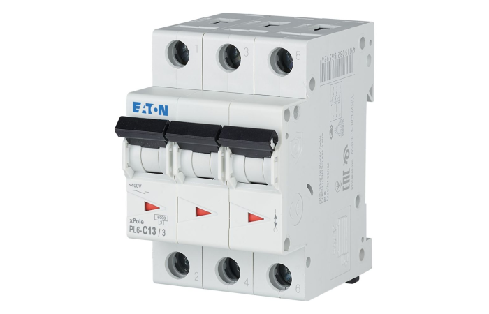 Automatas 3P 13A C 6kA PL6-C13/3 - EATON