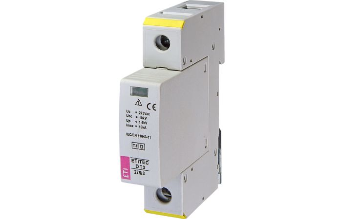 Apsauga viršįtampių 1P D 3kA 3 tipo ETITEC D T3 275/3 1+0 - ETI
