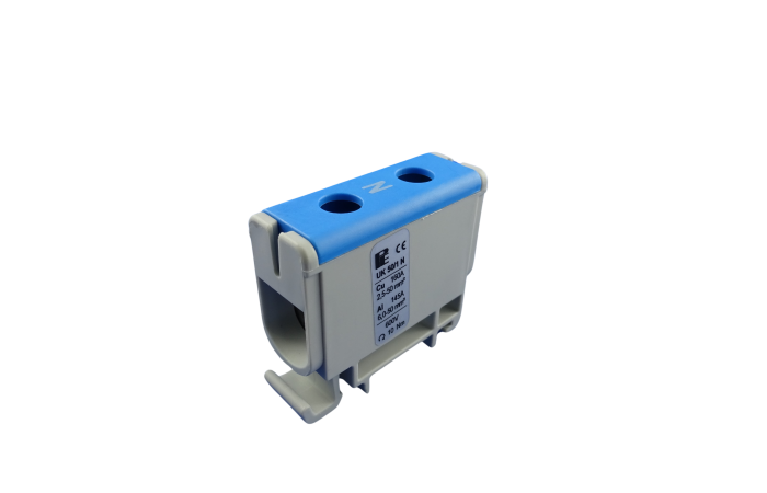 Gnybtas 50mm2 Cu/Al mėlynas UK 50/1 N - POLLMANN