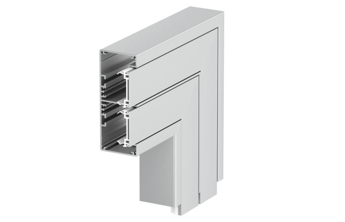 Plokščias kampas Alu, standi forma 53x130x225 Aliuminis anoduotas GA-FS53130EL - OBO BETTERMANN (pavadinimas tikslinamas)