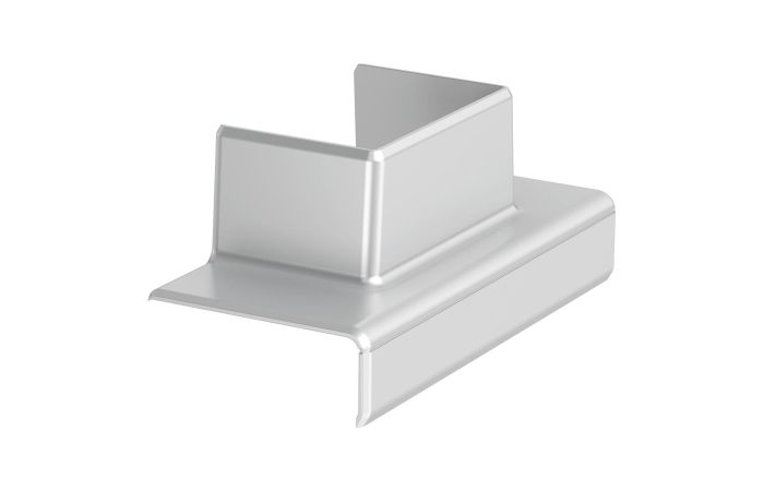 T - kampas 130 WDK 40060 120x52x56 Polikarbonatas/akrilnitrilo-butadieno-stirenas aliuminio GK-TA WDK 2AL - OBO BETTERMANN (pavadinimas tikslinamas)