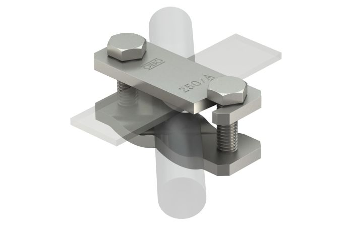 Jungtis laidininkas 6-22mm su juosta iki 50mm nerūdijančio plieno 250 A-VA - OBO BETTERMANN