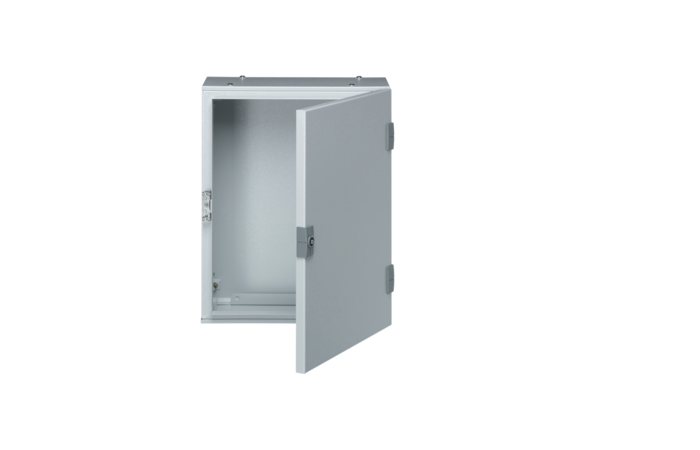 Skydas v/t 400x300x200mm IP65 metalinis Orion (be montažinės plokštės) - HAGER