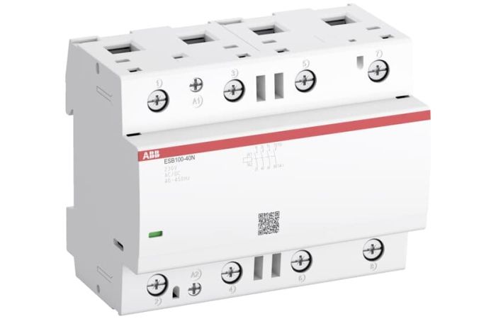 Kontaktorius 4P 100A 24V AC/DC 4no 6PLE ESB100-40N-01 - ABB