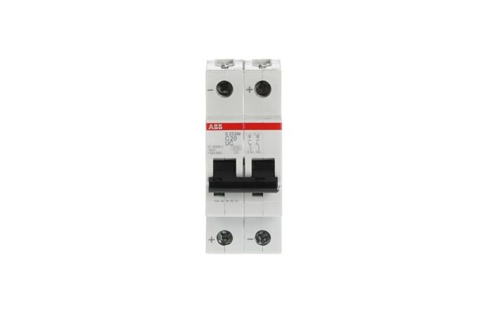 Automatas 2P 20A C 10kA S202M-C20UC - ABB