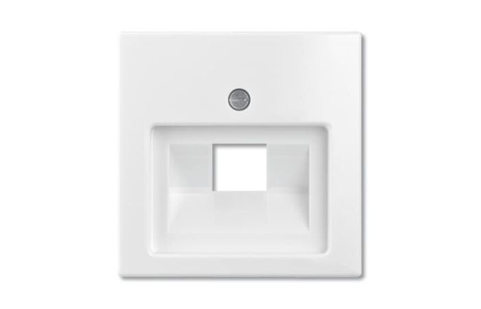 Dangtelis kompiuteriniam lizdui viengubas RJ45 baltos spalvos 1803-94-507 Basic 55 - ABB