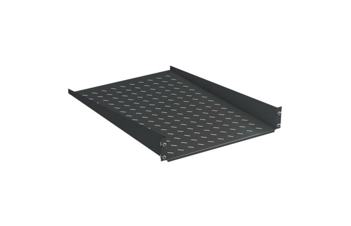 Lentyna montažinė, gylis 350mm, 2U, juoda, 25kg, 2-jų taškų - ZPAS