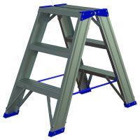 Kopėčios aliumininės 2x3-pakopų, aukštis 0.64m, 2-dalių PASSL23 - PROTEC