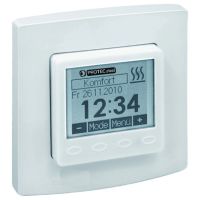 Reguliatorius p/t temperatūros patalpos ir grindų šildymui skaitmeninis +5...+42C baltas PTR1050 - PROTEC