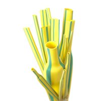 Vamzdelis termosusitraukiantis be klijų 25.4-12.7mm geltonai žalias L-1m plonasienis RTS - TRYTYT