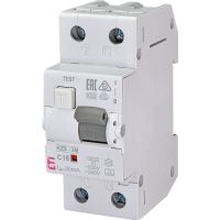 Relė srovės nuotėkio RCBO 2P 16A C 30mA A-tipas su automatu 10kA KZS-2M A C16/0.03 - ETI
