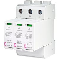 Apsauga viršįtampių 2P B+C 12.5/50kA 1+2 tipo Solar ETITEC M T12 PV 1100/12,5 Y - ETI
