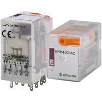 Relė tarpinė 4co 6A 230V AC ERM4-230ACL - ETI