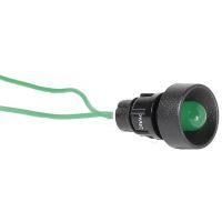 Lemputė žalia 24V AC LED su laidu D10mm LS LED 10 G 24AC - ETI