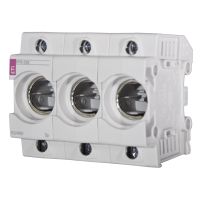 Lizdas saugikliui 3P D02 ant DIN bėgelio PFB - ETI