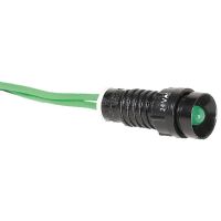 Lemputė žalia 24V AC LED su laidu D5mm LS LED 5 G 24AC - ETI