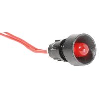 Lemputė raudona 24V AC LED su laidu D10mm LS LED 10 R 24AC - ETI