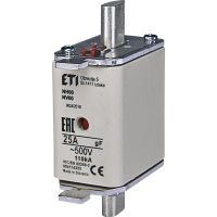 Saugiklis 25A 115kA 500V NH00 WT-00/gF - ETI