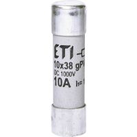 Saugiklis 10A 10x38mm gPV 1000V DC CH10 cilindrinis - ETI