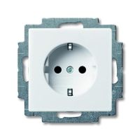 Lizdas p/t SCHUKO be rėmelio dramblio kaulo spalvos 16A 250V 20 EUC-92-507 Basic 55 - ABB