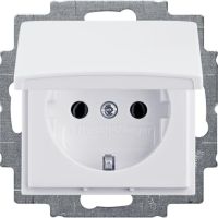 Lizdas p/t SCHUKO su dangteliu be rėmelio baltos spalvos 16A 250V 20 EUK-94-507 Basic 55 - ABB