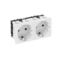 Lizdas p/t dvigubas kanalui Rapid 45 baltas STD-D0 RW2 - OBO BETTERMANN