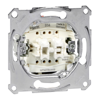 Jungiklis p/t dvigubas užspaudžiami kontaktai 10A 250V Merten - SCHNEIDER ELECTRIC