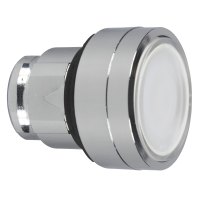 Galvutė mygtukui balta skaidri su fiksacija 22mm su LED pašvietimu IP66 ZB4 Harmony - SCHNEIDER ELECTRIC