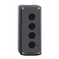 Dėžutė v/t 4 skylių 22mm IP65 su bėgeliu - SCHNEIDER ELECTRIC