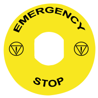 Žymeklis "EMERGENCY STOP" - SCHNEIDER ELECTRIC
