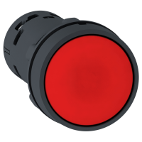 Mygtukas 1no+1nc be fiksacijos 22mm raudonas IP65 XB7 Harmony - SCHNEIDER ELECTRIC