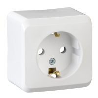 Lizdas v/t IP20 su įžeminimu baltas su dugnu 16A 250V Prima - SCHNEIDER ELECTRIC
