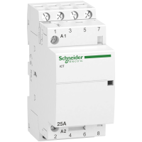 Kontaktorius 4P 25A 230V AC 4no 2 modulių iCT25A Acti9 - SCHNEIDER ELECTRIC