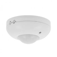 Jutiklis judesio v/t IP20 300W LED H-2.2m D-6m 360 laipsnių baltas - GTV