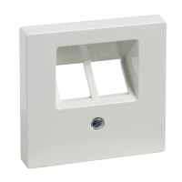 Dangtelis dvigubas kompiuteriniam lizdui RJ45 baltos spalvos System M Merten - SCHNEIDER ELECTRIC