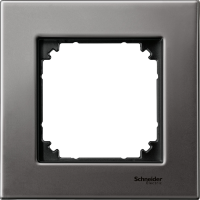 Rėmelis viengubas metalinis M-ELEGANCE pilkas - SCHNEIDER ELECTRIC