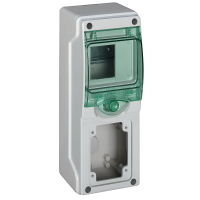 Skydelis v/t 4 (1x4) modulių IP65 1 anga lizdui skaidrios durys Mureva - SCHNEIDER ELECTRIC