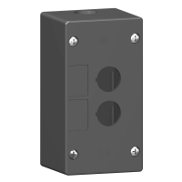 Dėžutė v/t 2 skylių 22mm IP66 juoda - SCHNEIDER ELECTRIC