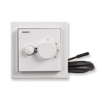 Reguliatorius p/t temperatūros grindų ir patalpos 16A IP30 su BLUETOOTH baltos spalvos IMPRESSIVO - ENSTO