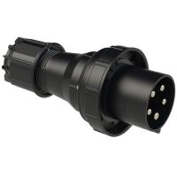 Kištukas CEE a/k 5P 125A 400V 6h IP67 juodas POWER TWIST - PCE