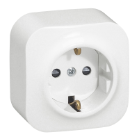 Lizdas v/t IP20 su įžeminimu baltas 16A 250V Forix - LEGRAND