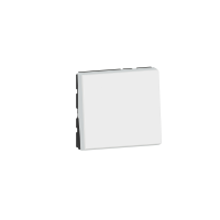 Jungiklis p/t viengubas 10A 250V baltas 2 modulių Mosaic 45 - LEGRAND