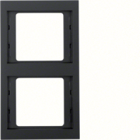 Rėmelis dvigubas antracit matt K1/K5 vertikalus - BERKER