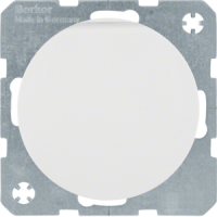 Lizdas p/t SCHUKO baltas blizgus su dangteliu 16A 250V R.1/R.3 - BERKER