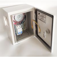 Dėžė su pažeminančiu transformatoriumi PTD 250VA 36V IP54