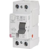 Relė srovės nuotėkio RCCB 2P 40A 30mA AC-tipas EFI6-P2 AC 40/0.03 - ETI