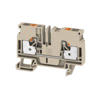 Gnybtas 6mm2 pilkas ant bėgelio PUSH IN kontaktai A2C 6 - WEIDMULLER