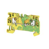 Gnybtas 1.5mm2 geltonai žalias ant bėgelio PUSH IN kontaktai A2C 1.5 PE - WEIDMULLER