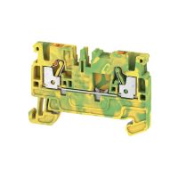 Gnybtas 2.5mm2 geltonai žalias ant bėgelio PUSH IN kontaktai A2C 2.5 PE - WEIDMULLER